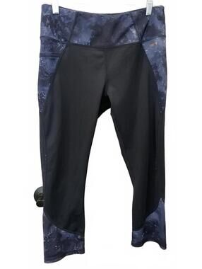 Copper Fit Pro Womens Blue Leggings With Side Pocket Size M